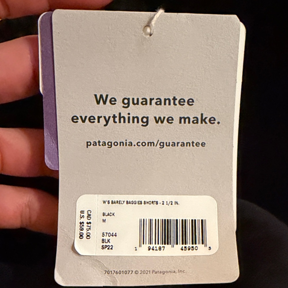 Patagonia Women's Athletic Black Shorts - Picture 8 of 8